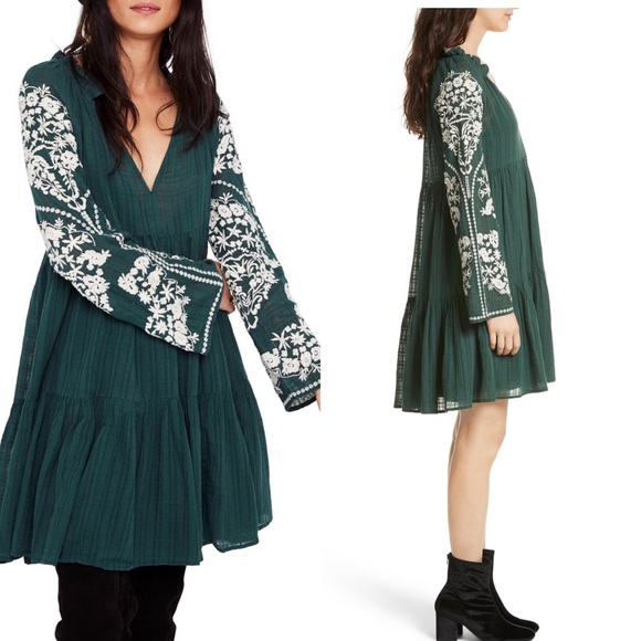Free People Emerald City Shift Dress - Picture 2 of 7